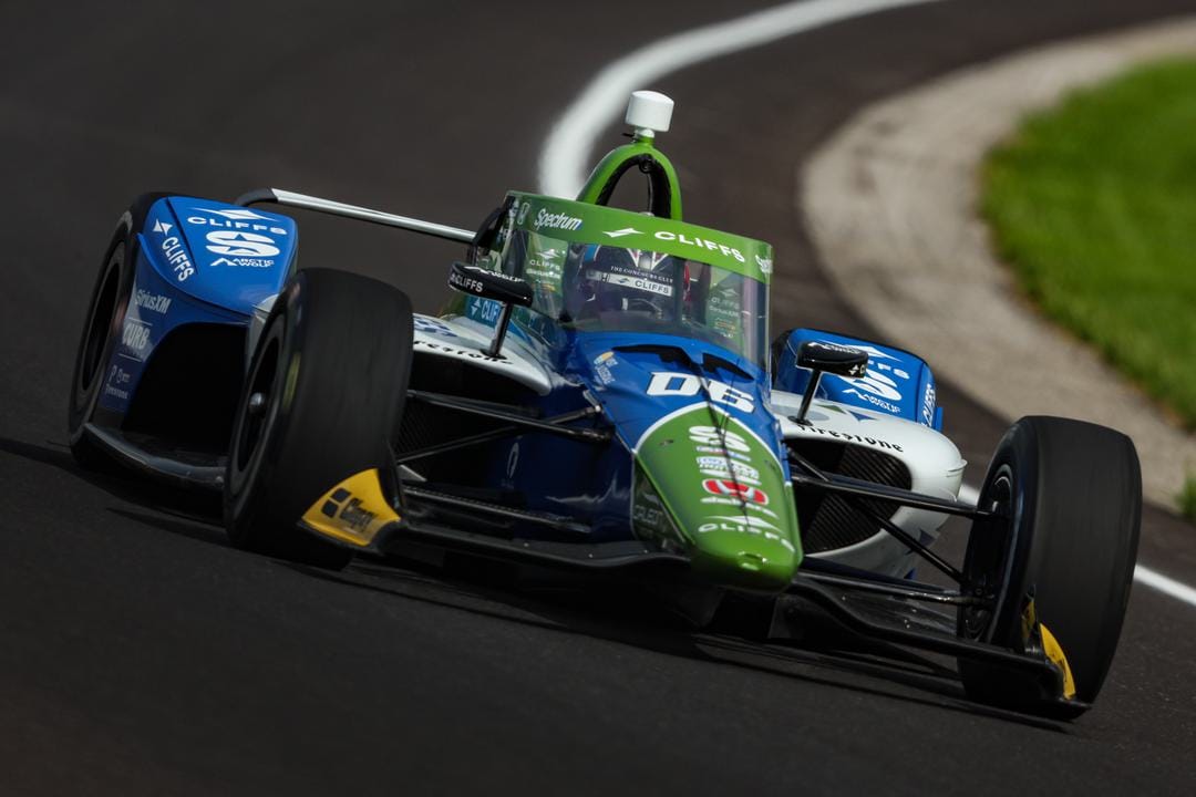 Helio Castroneves Indianapolis 500 practice 2025