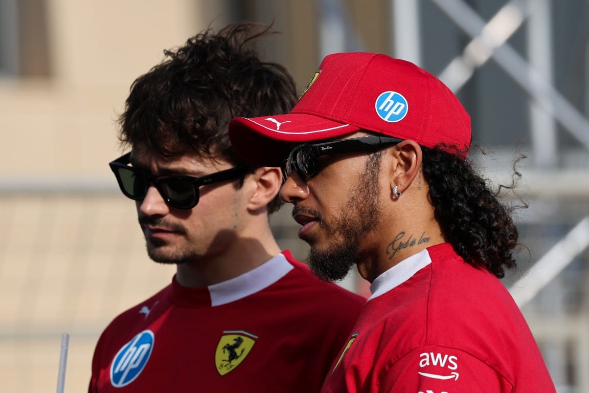 Charles Leclerc and Lewis Hamilton, Ferrari, F1