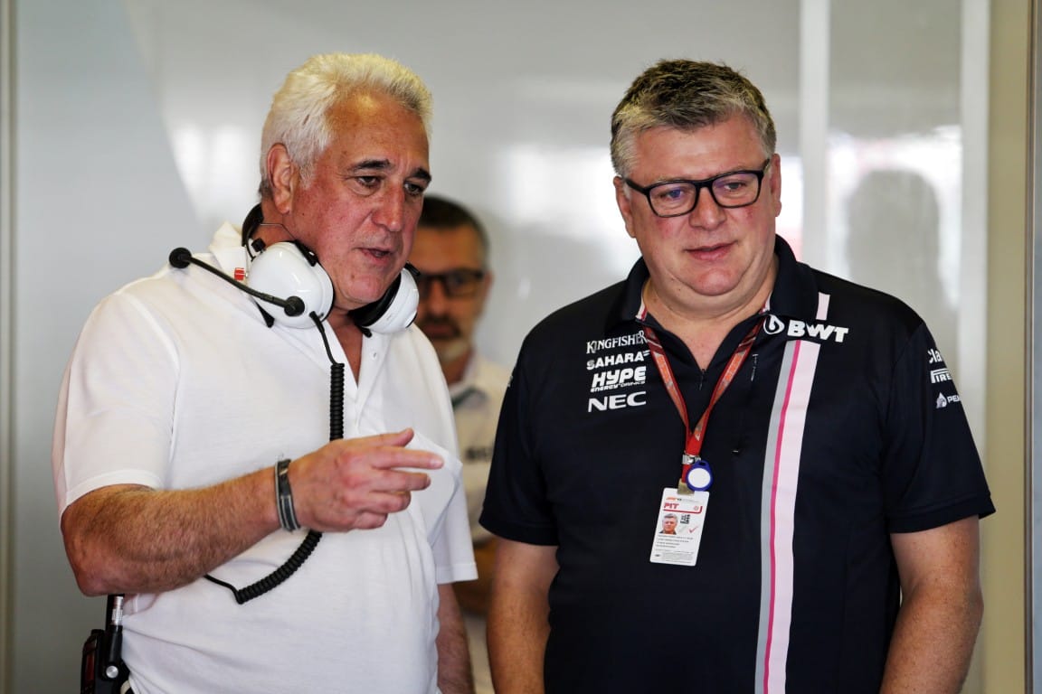 Lawrence Stroll and Otmar Szafnauer, F1