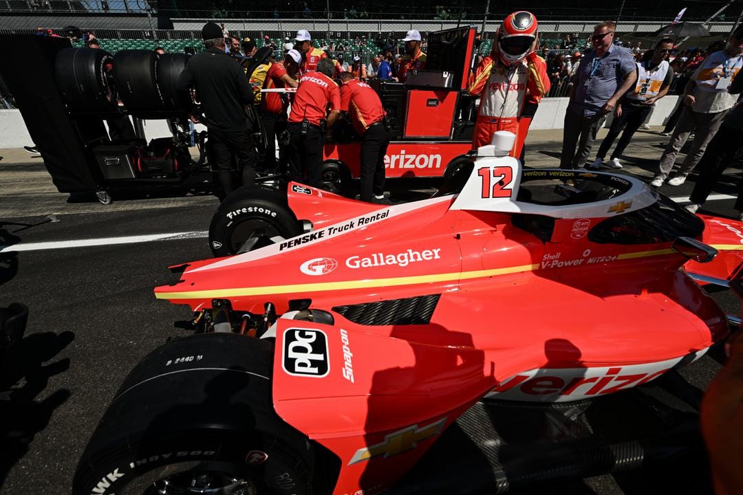Will Power's Penske car in Indianapolis 500 qualifying
