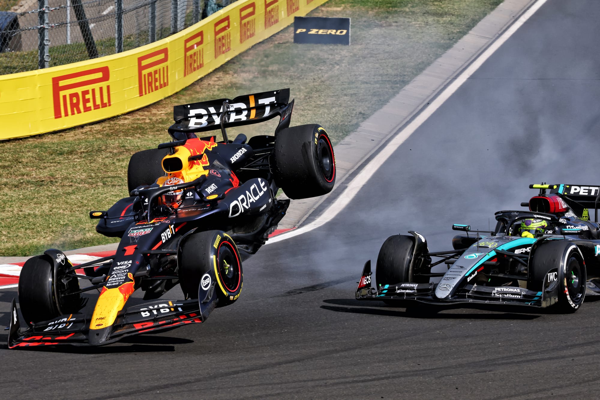 Max Verstappen clashes with Lewis Hamilton in the 2024 Hungarian Grand Prix