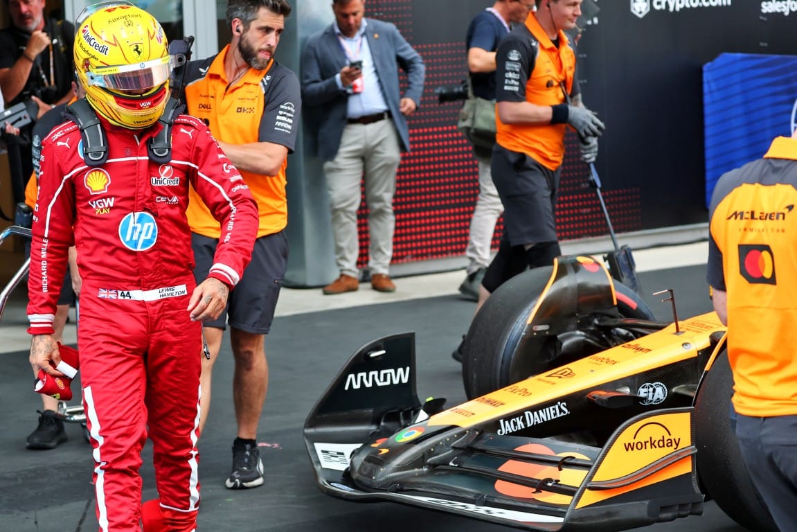 Lewis Hamilton, Ferrari, F1 and McLaren F1 car