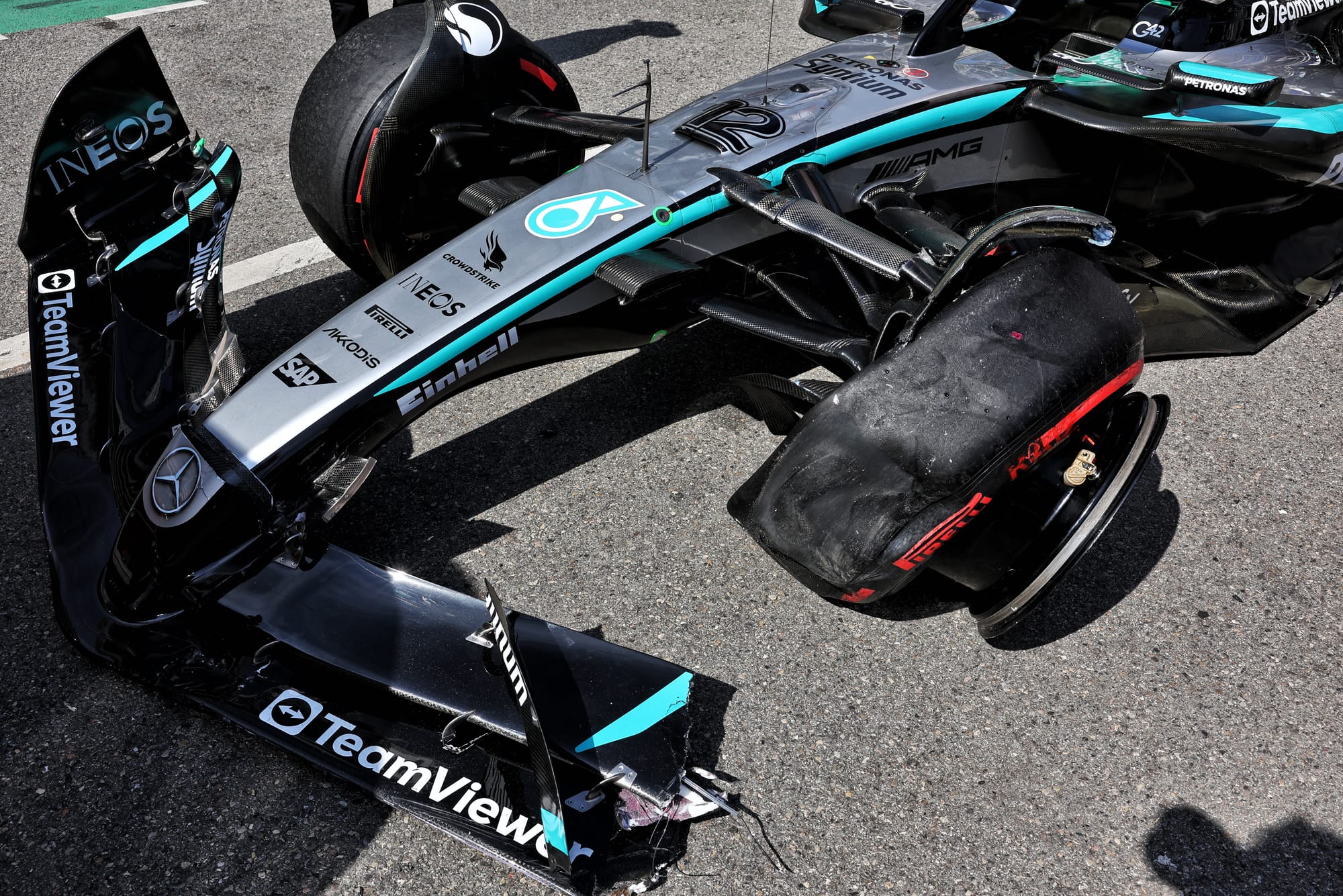 Kimi Antonelli Monaco Grand Prix qualifying crash 2025