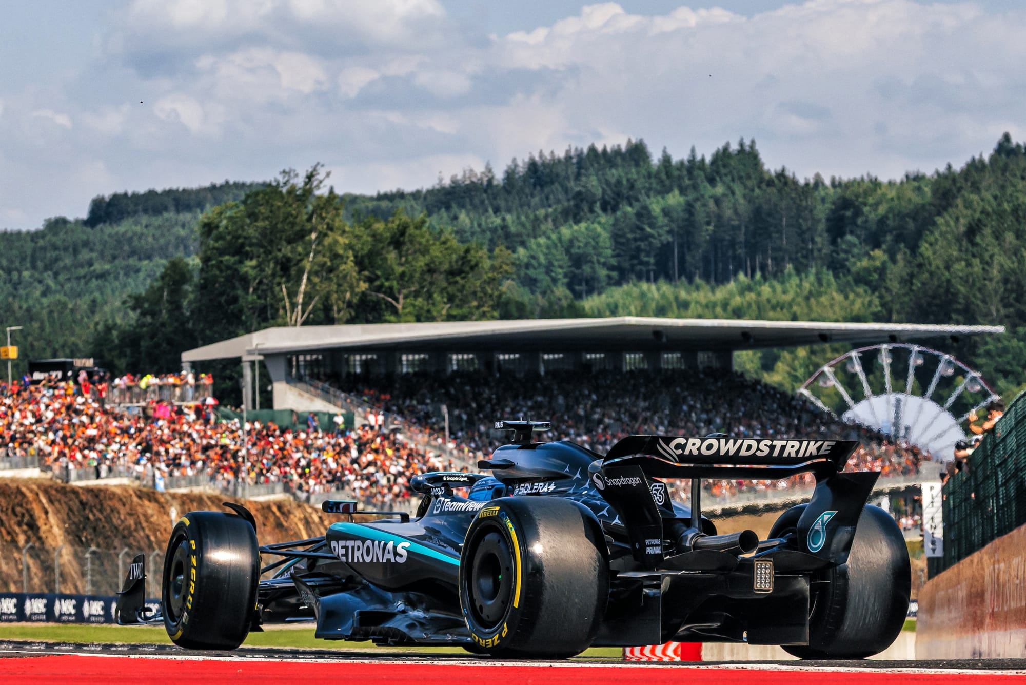 George Russell Mercedes Belgian Grand Prix 2025