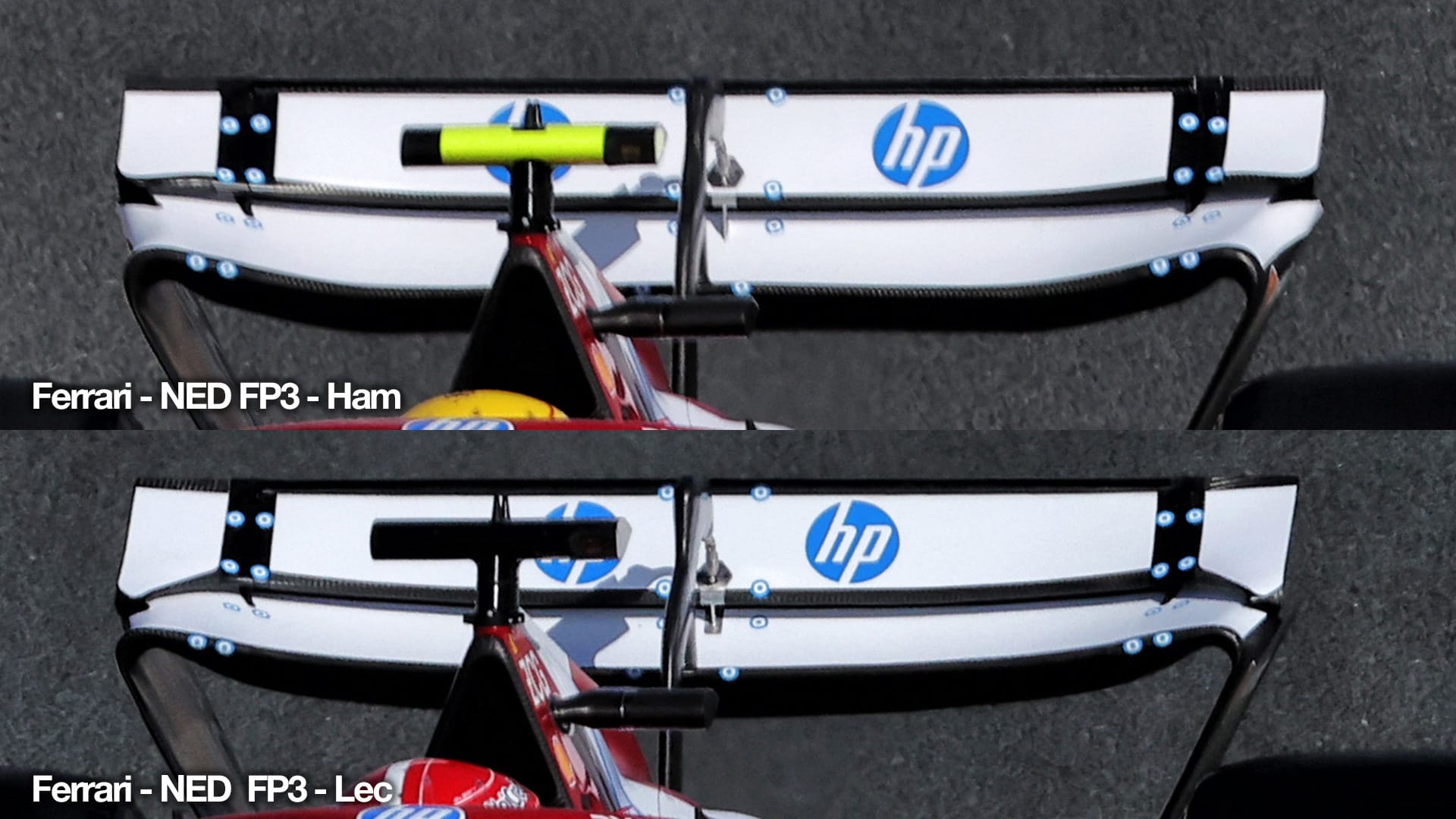 Ferrari F1 spec comparison