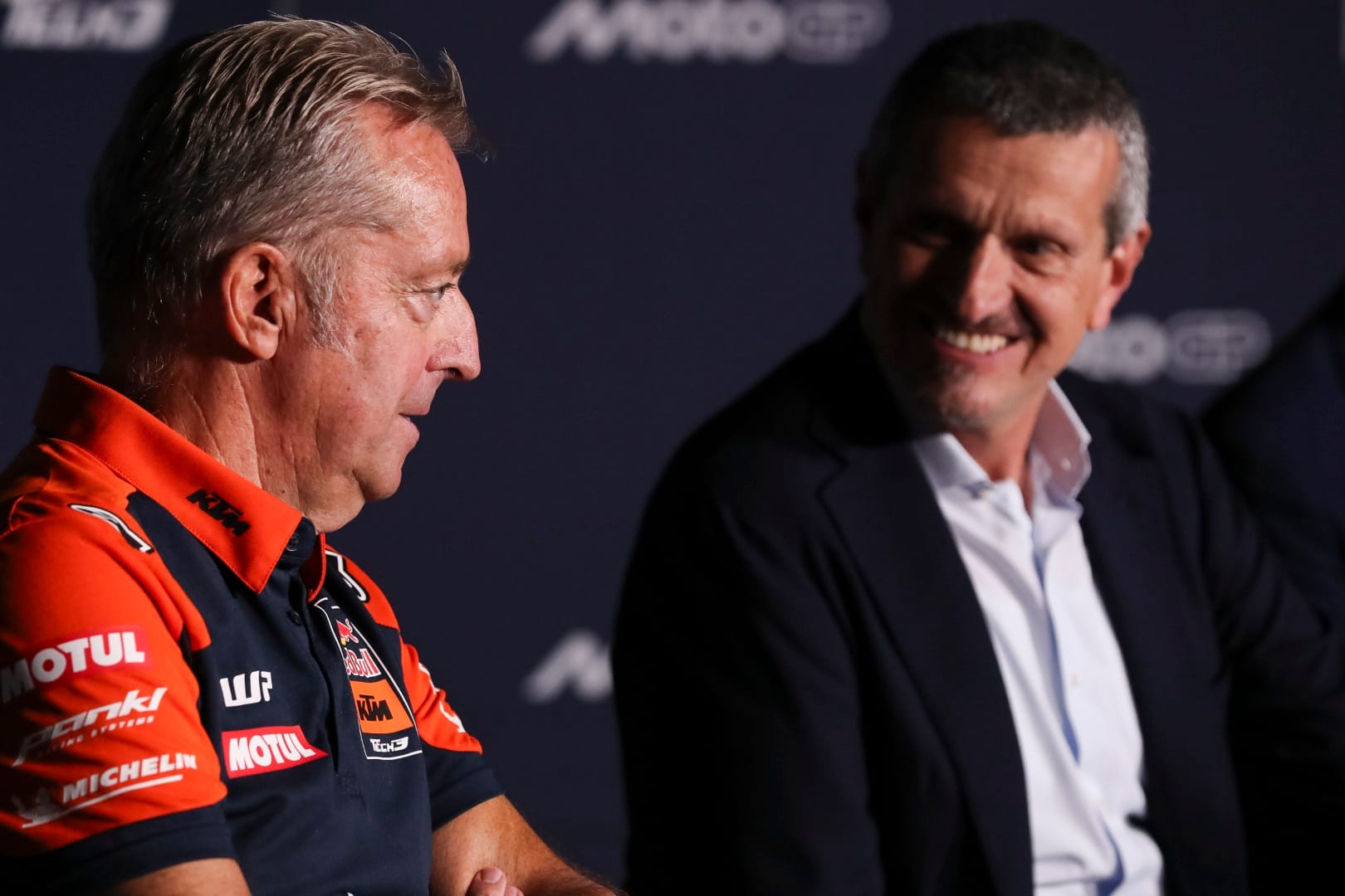 Herve Poncharal and Guenther Steiner, Tech3 KTM, MotoGP