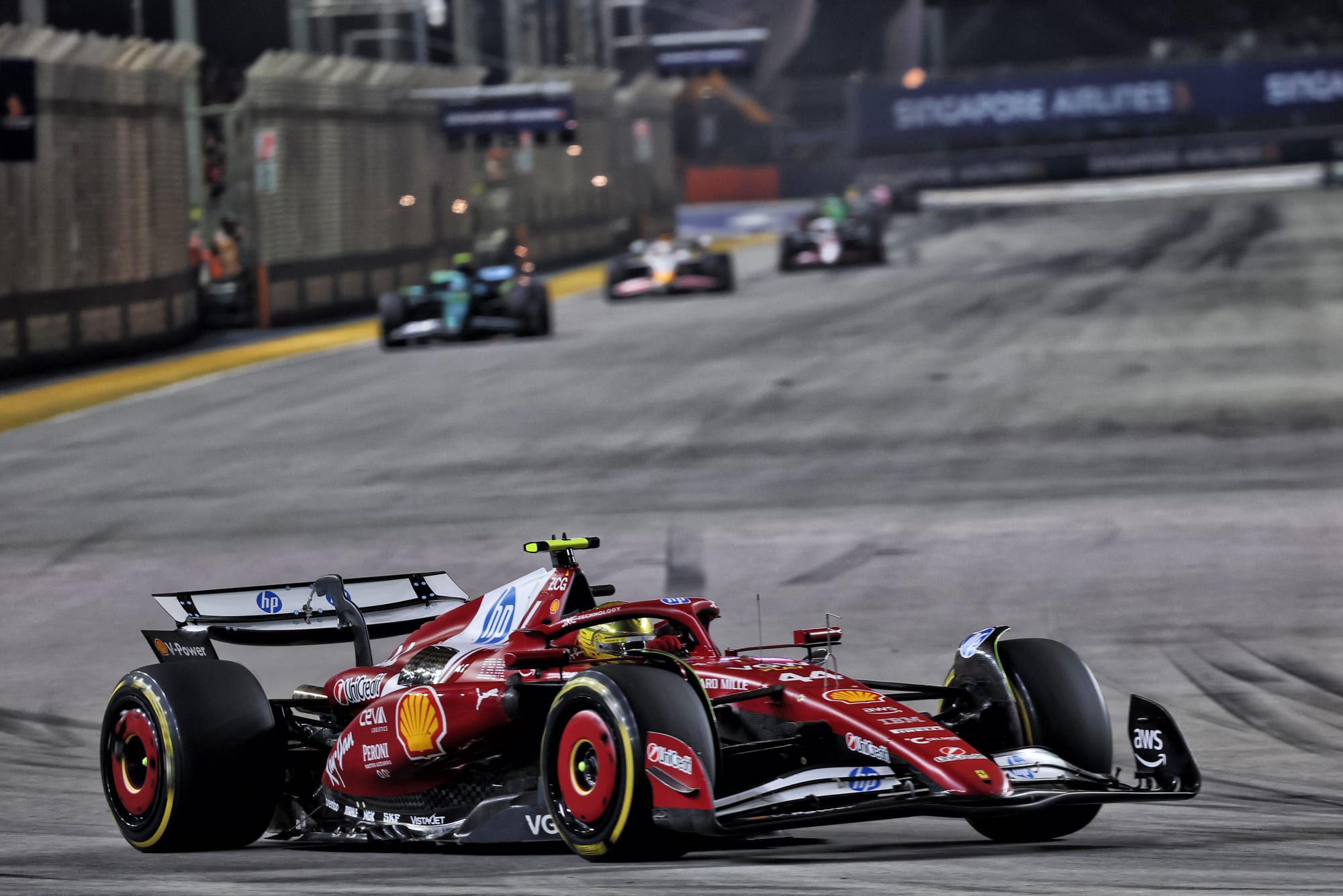 Lewis Hamilton Ferrari Singapore Grand Prix 2025