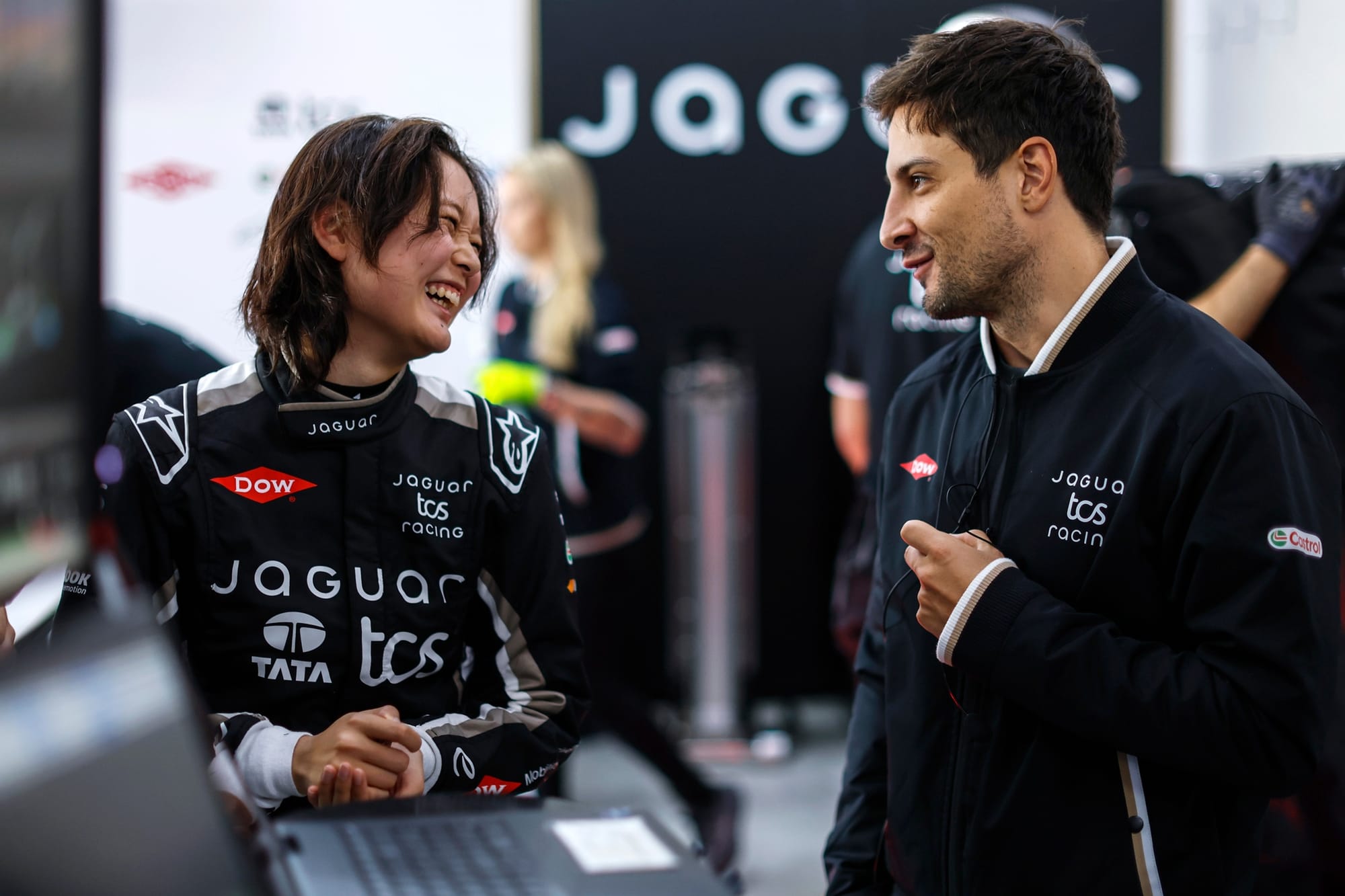 Juju Noda and Mitch Evans