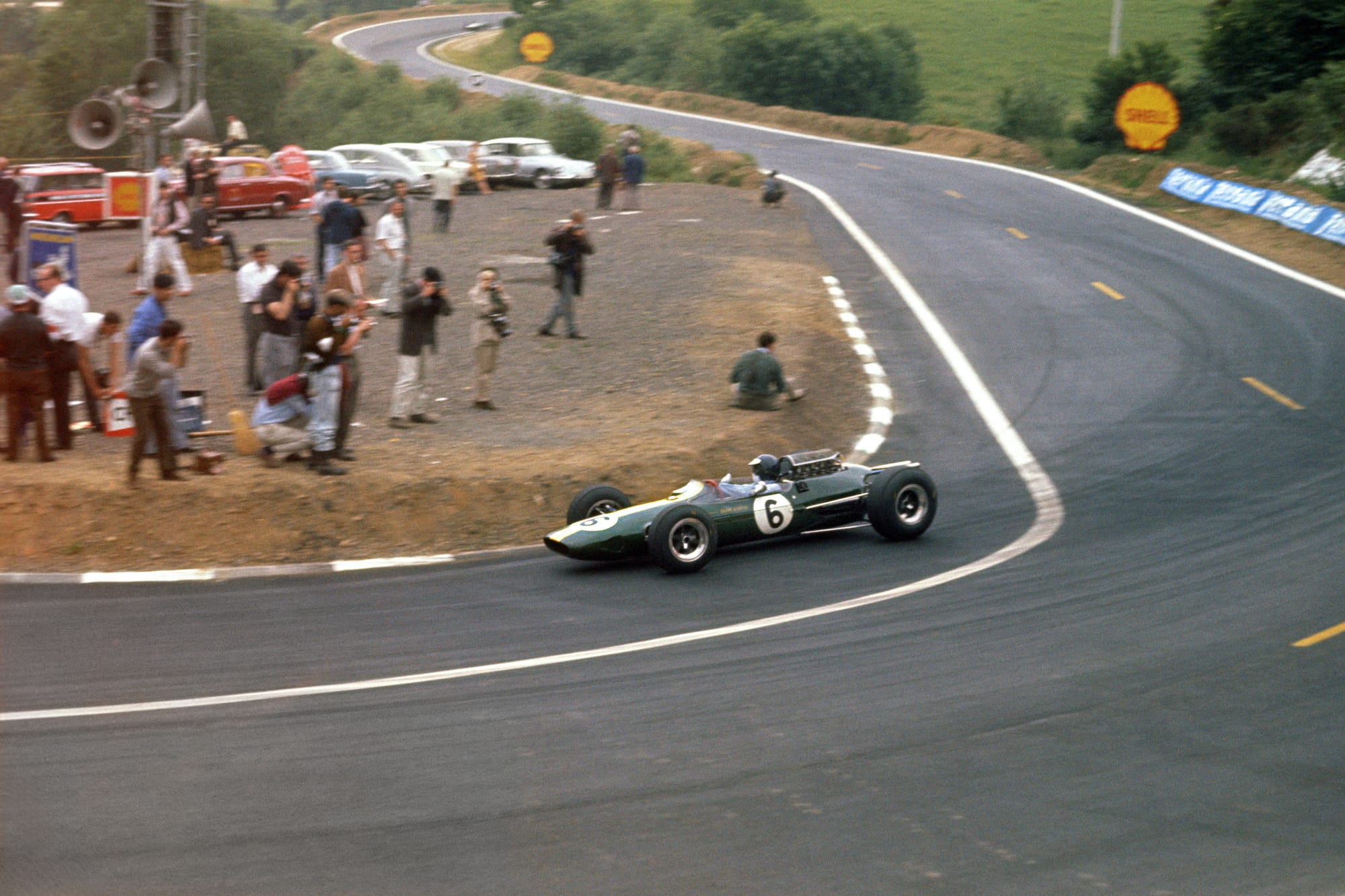 Jim Clark in the 1965 French Grand Prix