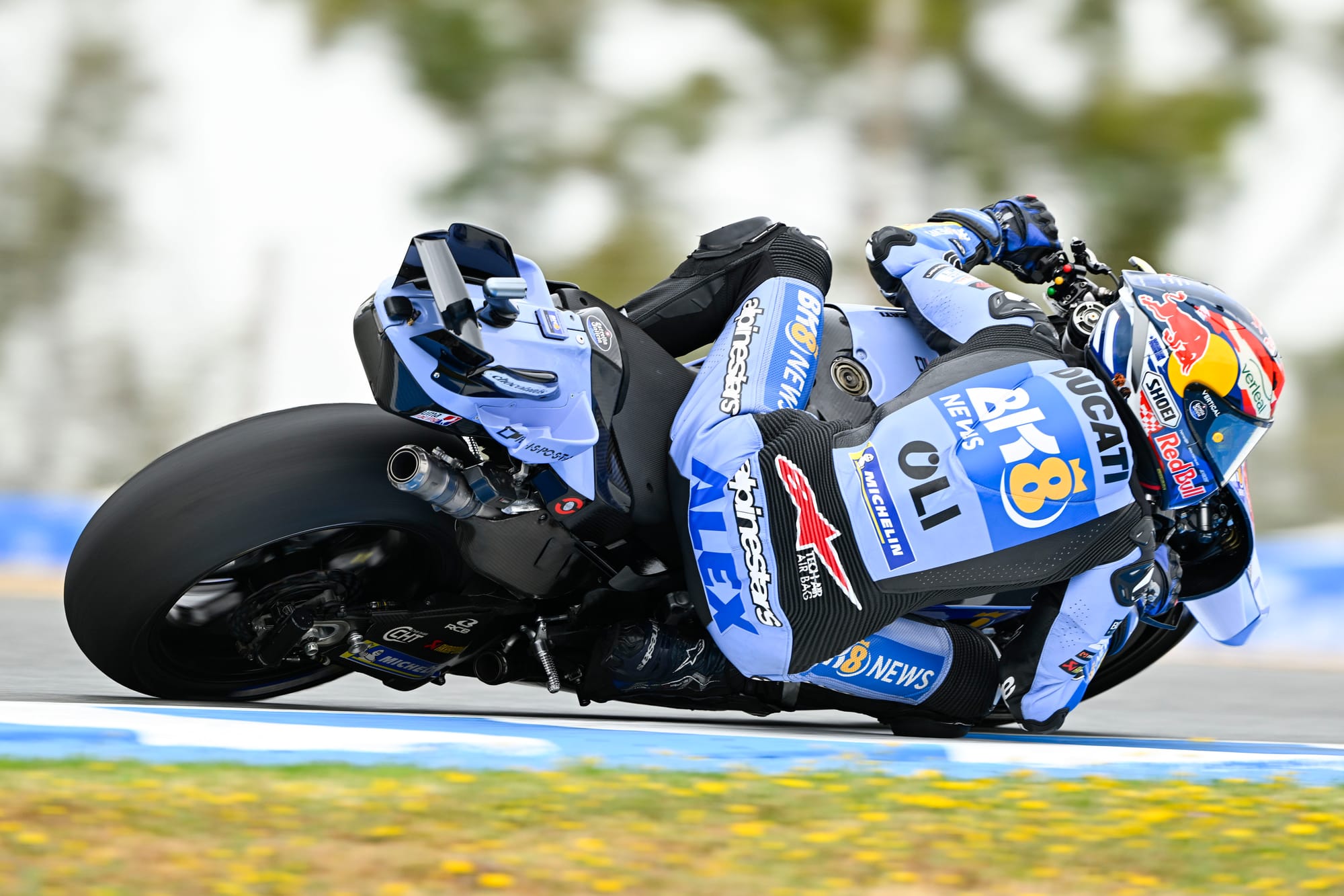 Alex Marquez dominates, Acosta in trouble in Jerez practice