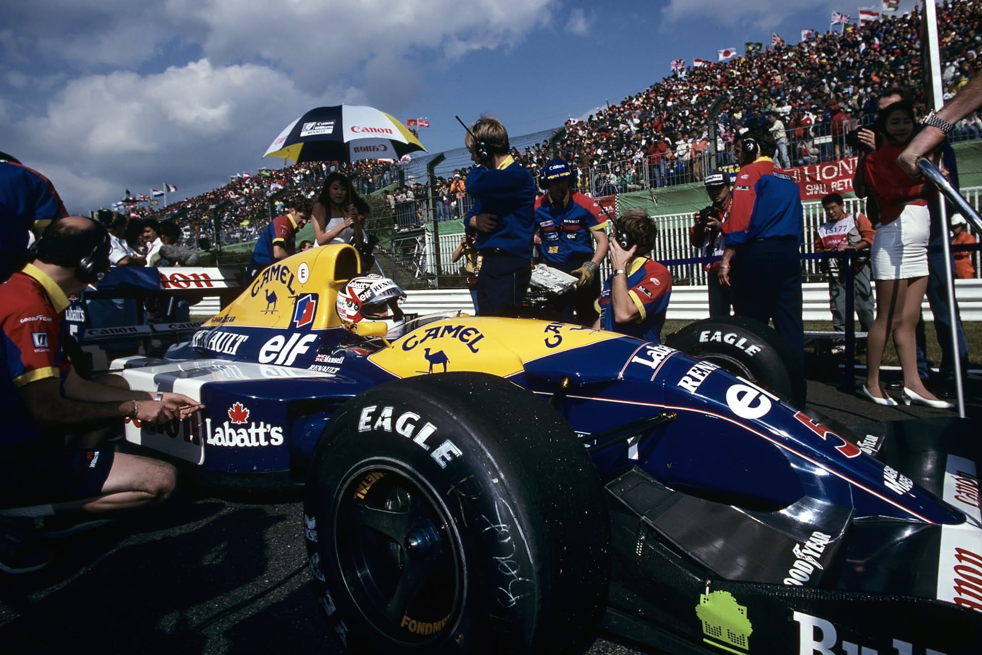 Nigel Mansell Williams 1992 (Paul-Henri Cahier/F1-Photo)