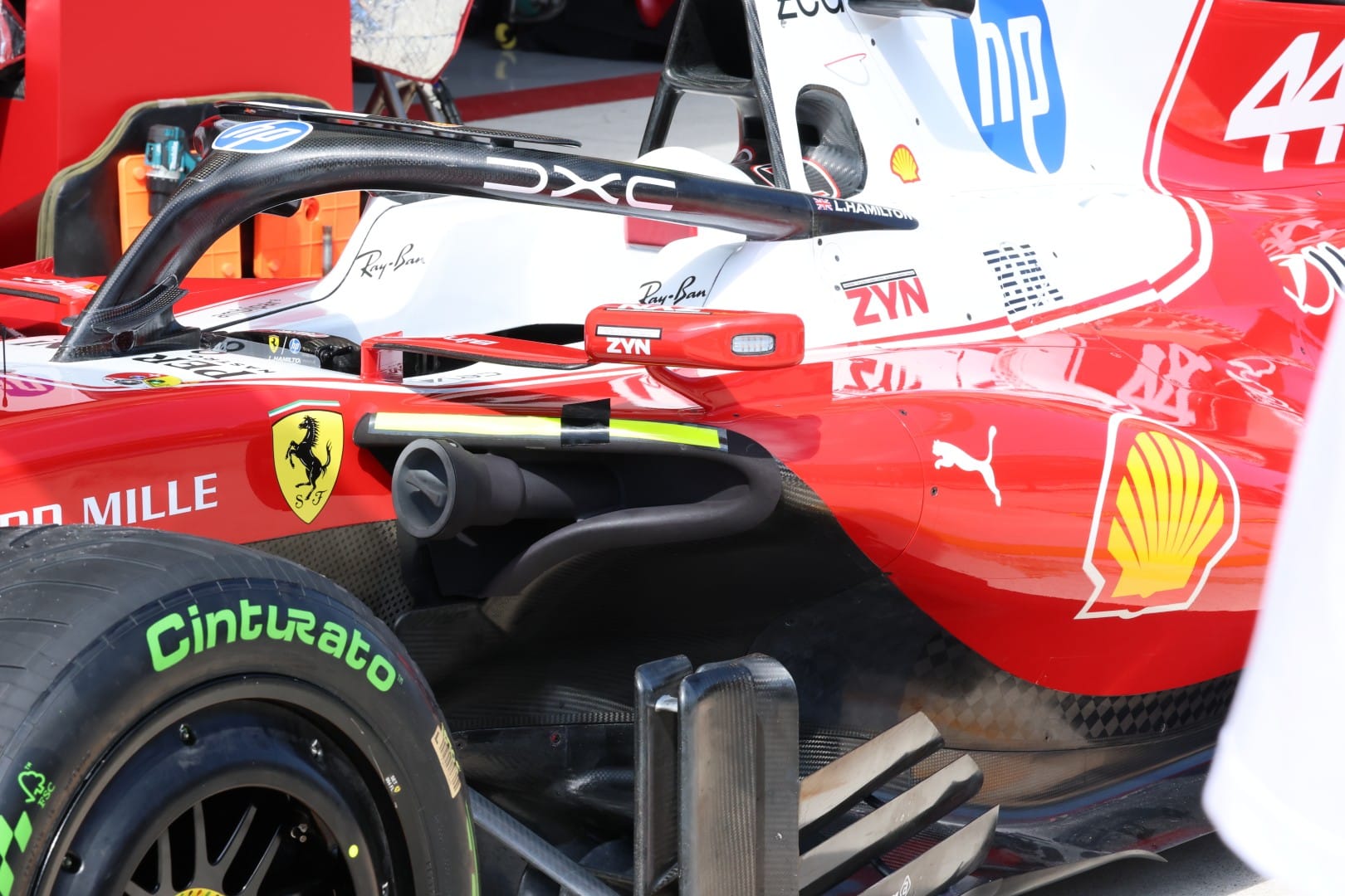 Ferrari F1 halo wing Miami GP