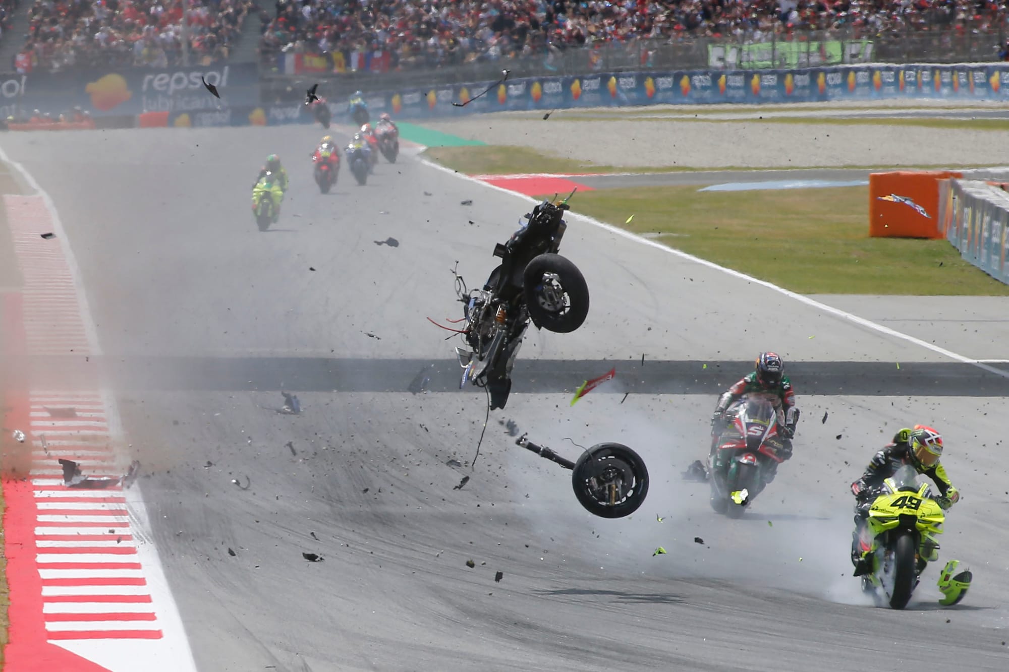 Alex Marquez suffered neck fracture in Barcelona MotoGP crash