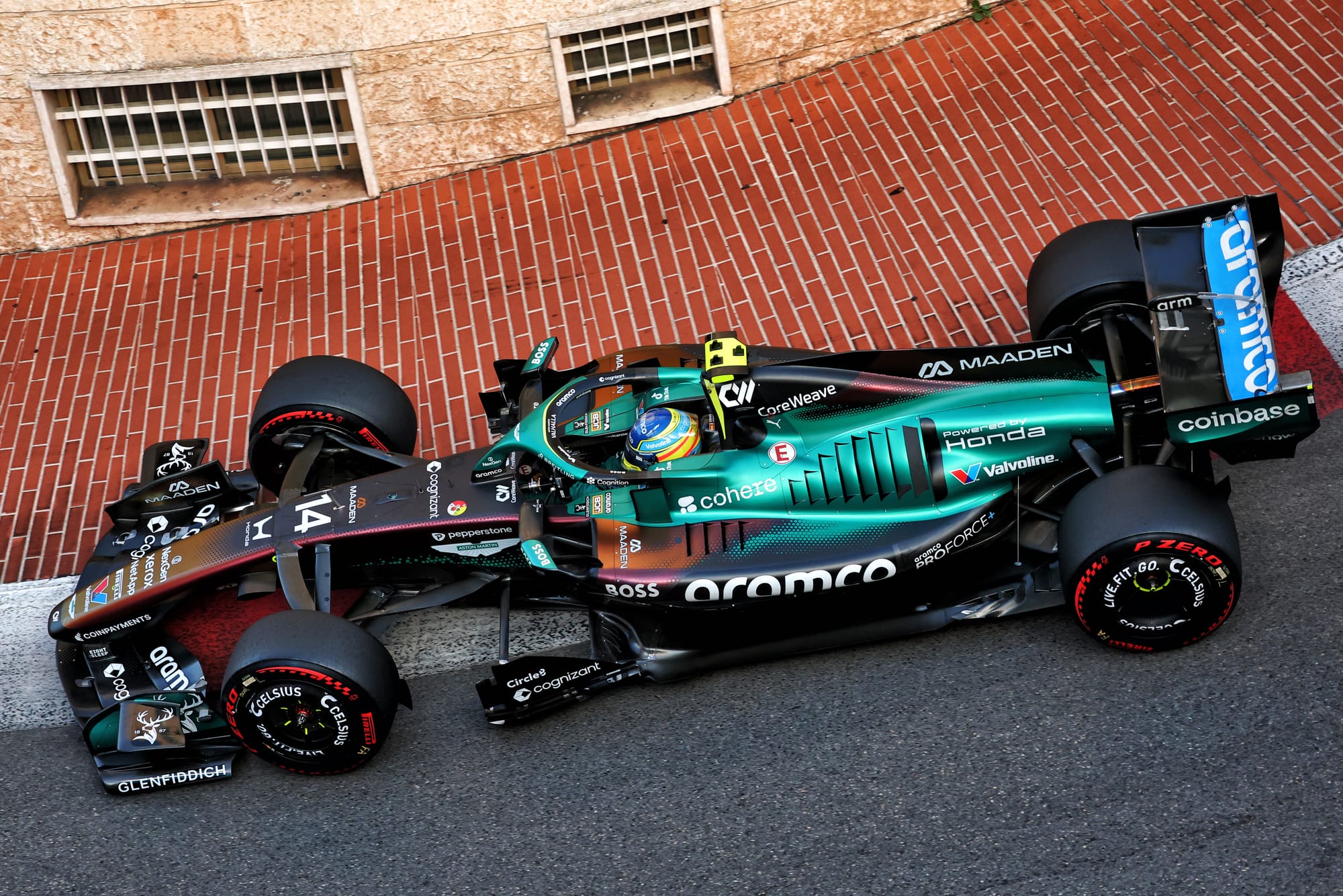 Aston Martin F1 car Monaco