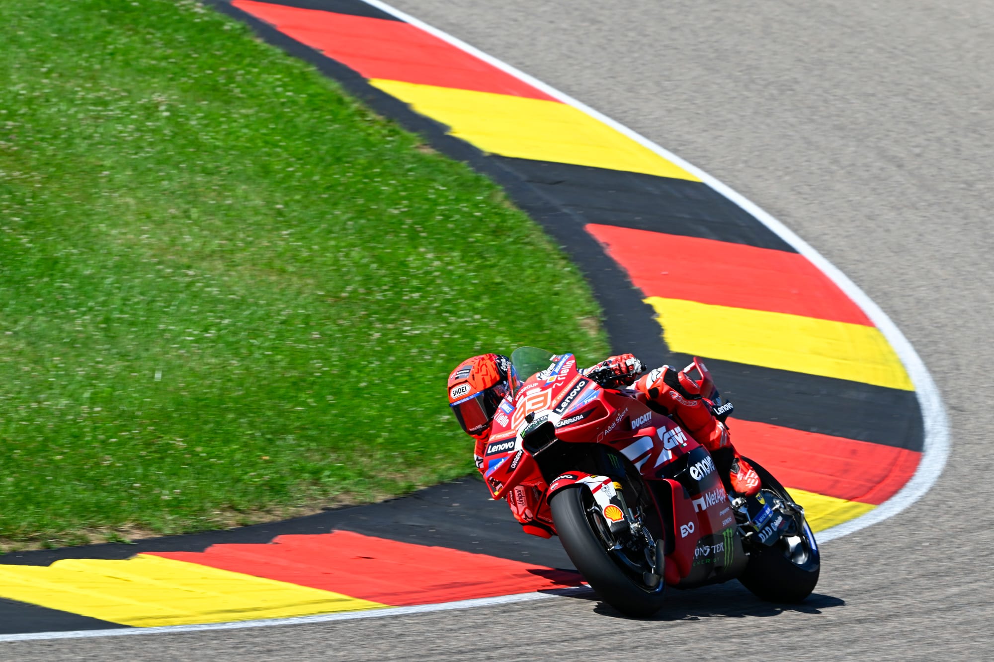 What happened on MotoGP practice day at German GP