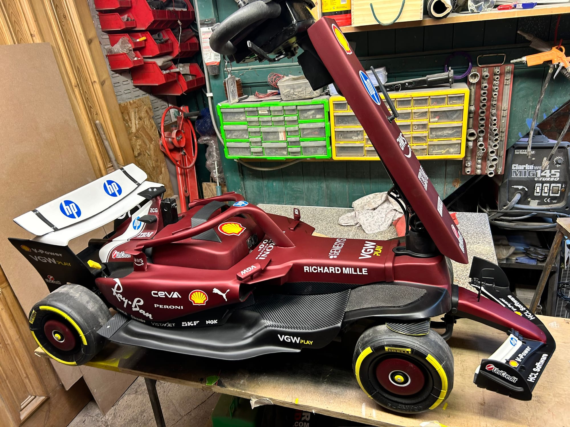 The Ferrari fan who turned his mobility scooter into an F1 car
