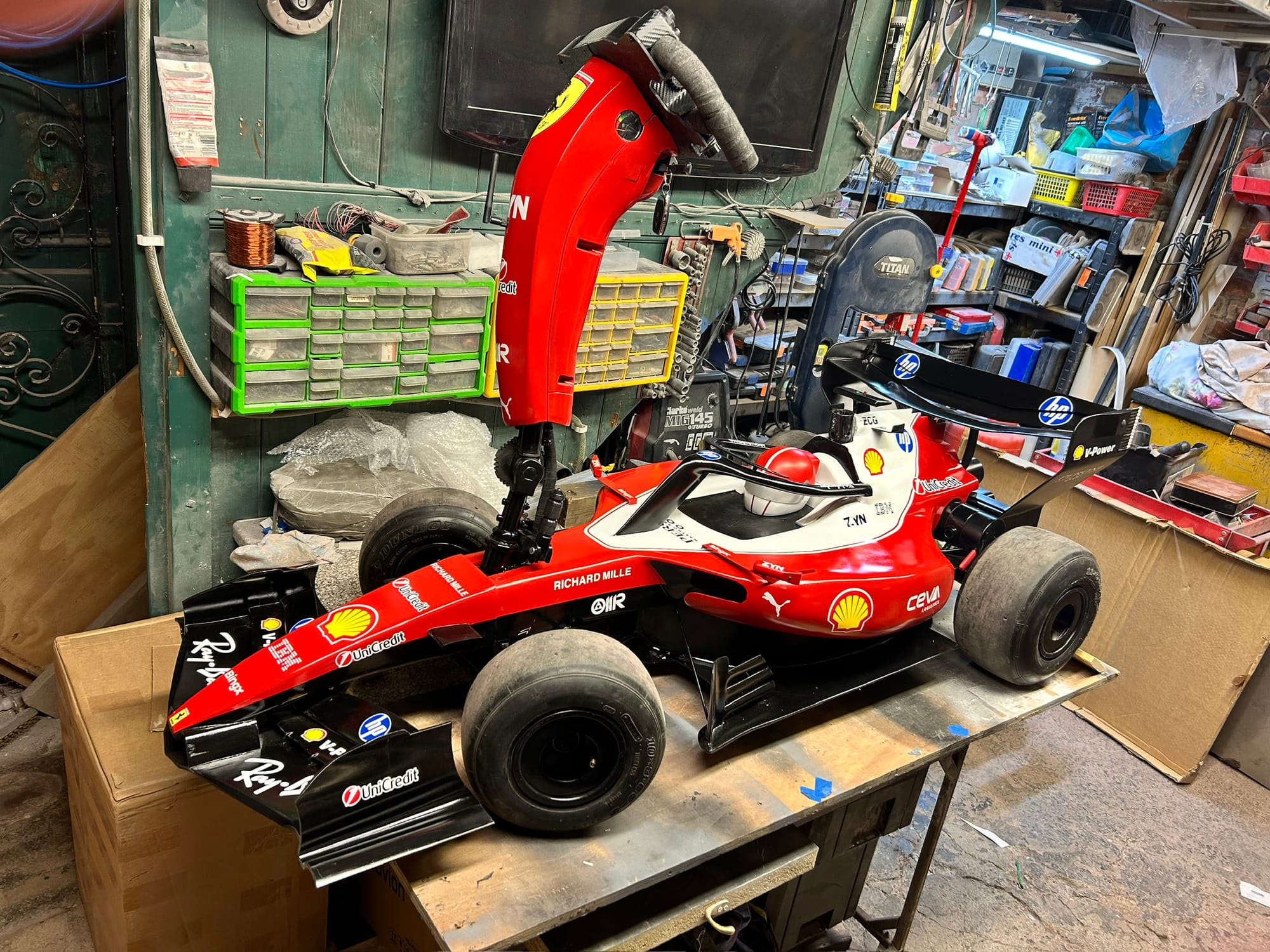 The Ferrari fan who turned his mobility scooter into an F1 car