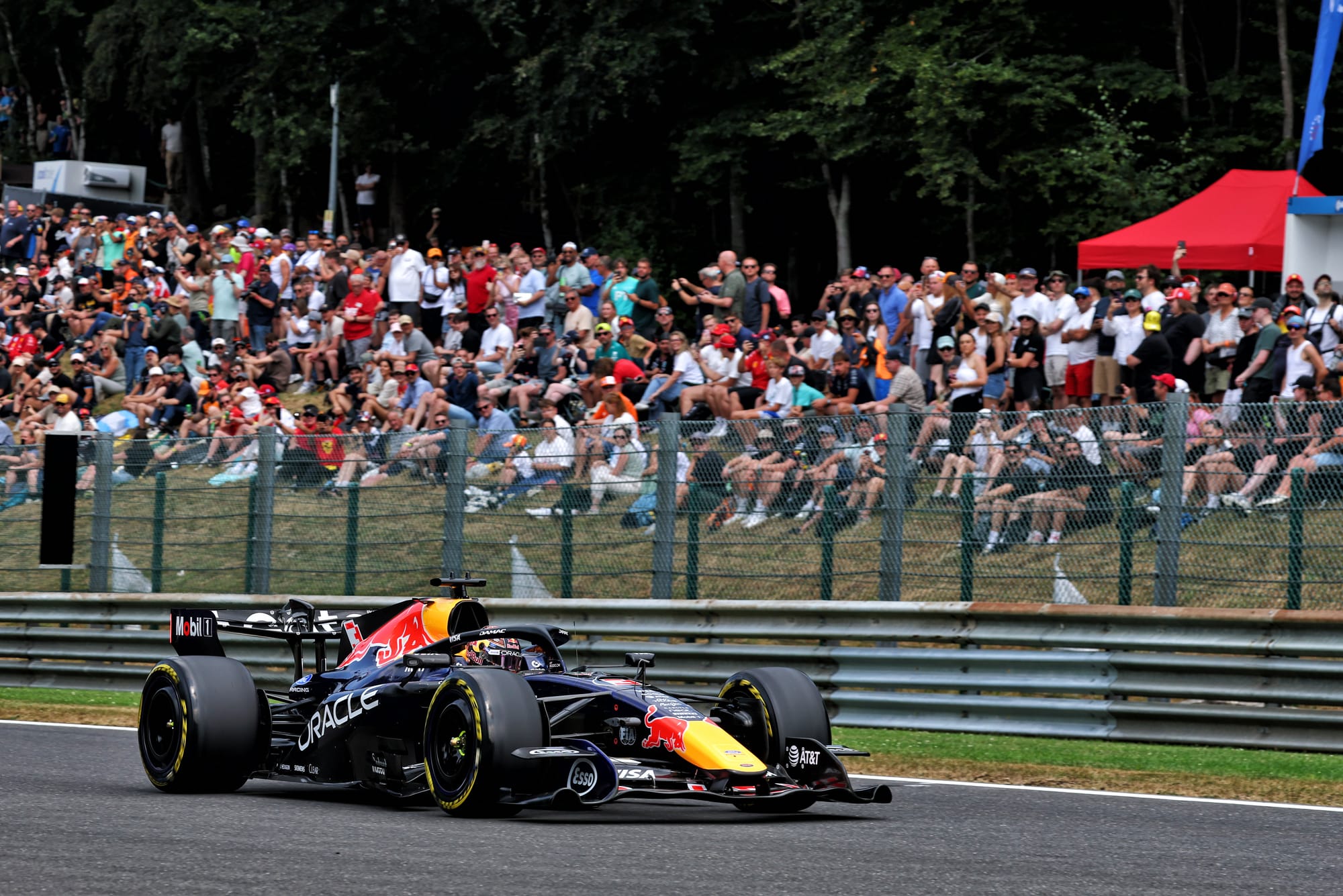 Verstappen tops F1 practice at Spa for first time in 2026