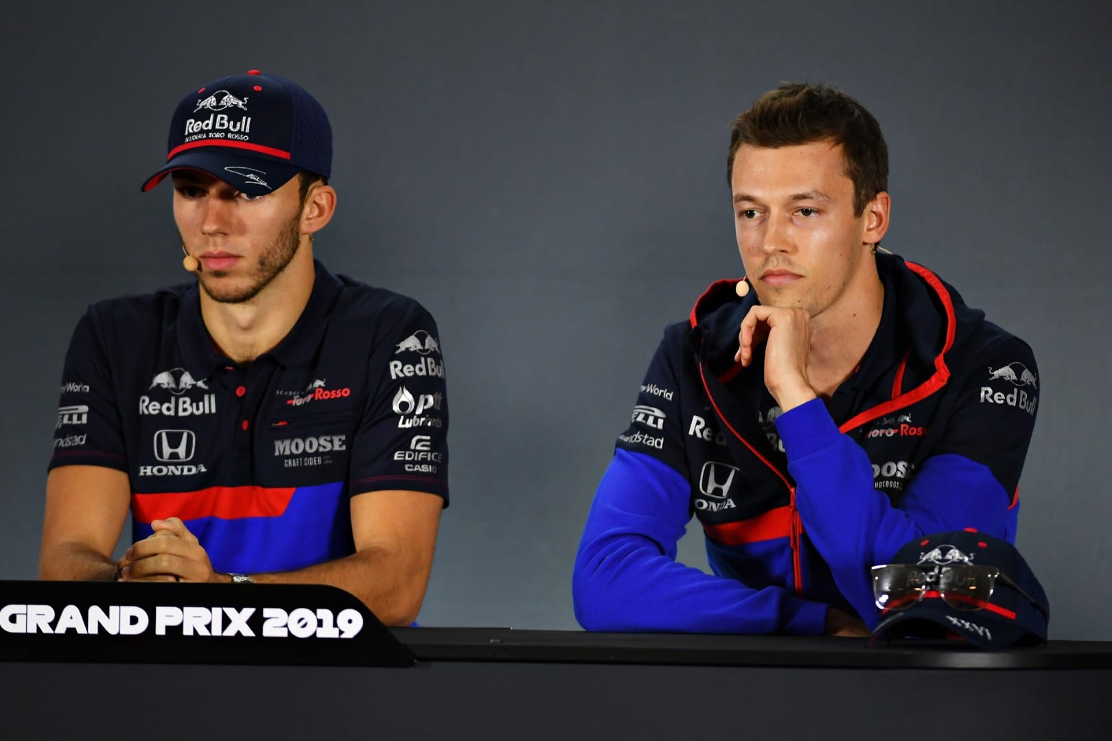 Pierre Gasly and Daniil Kvyat, Toro Rosso, F1