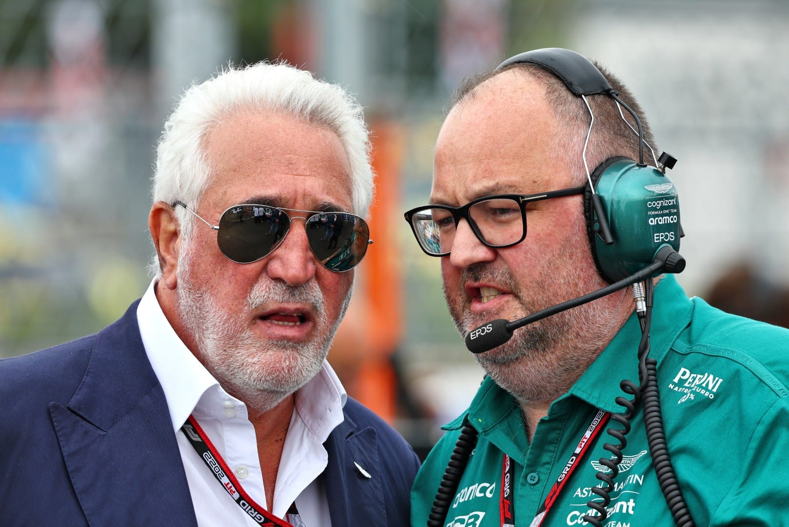 Lawrence Stroll and Tom McCullough, Aston Martin, F1