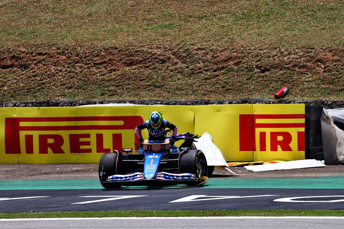 Esteban Ocon crash, Alpine, F1