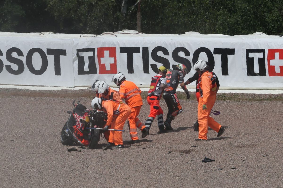 Brad Binder crash, KTM, MotoGP