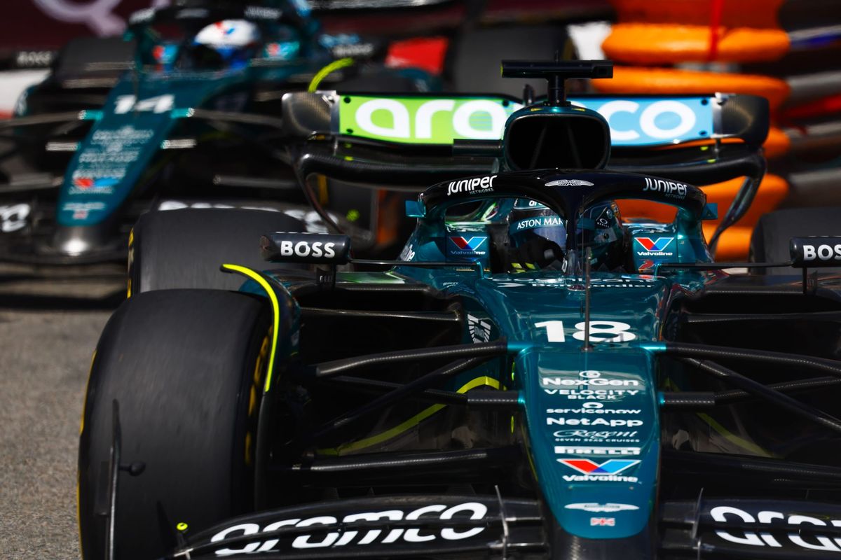Lance Stroll and Fernando Alonso, Aston Martin, F1