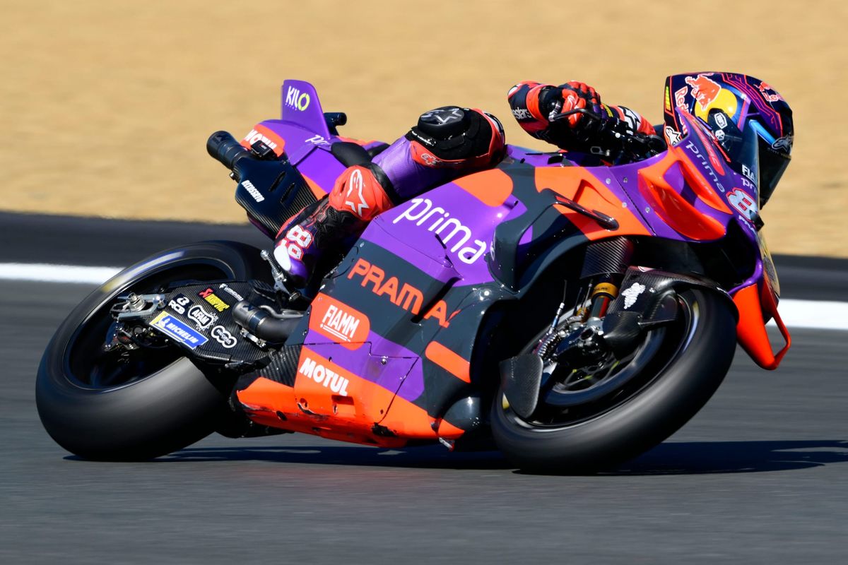 What happened in first Le Mans MotoGP practice