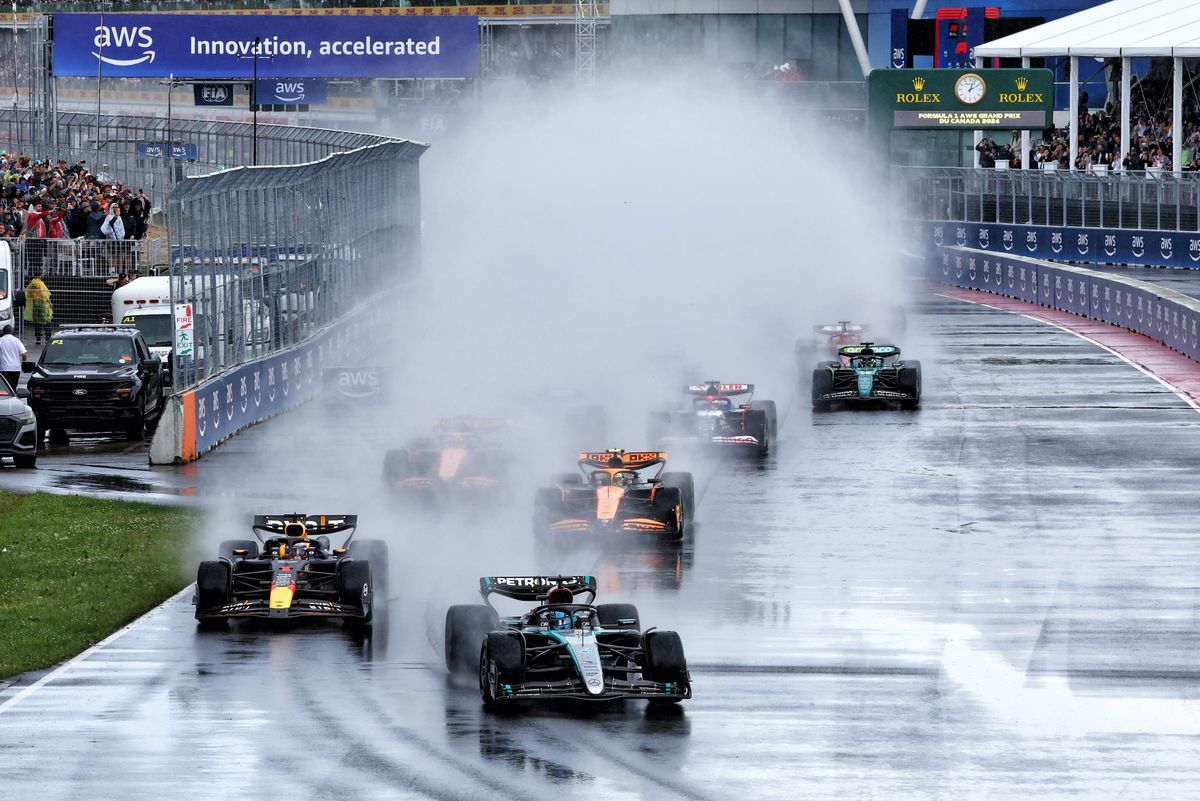 George Russell leads Canadian GP 2024