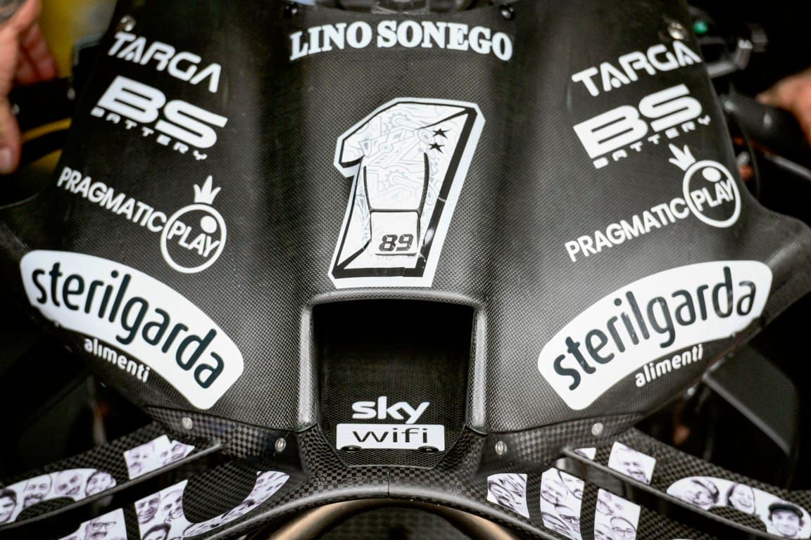 Jorge Martin's Aprilia MotoGP bike