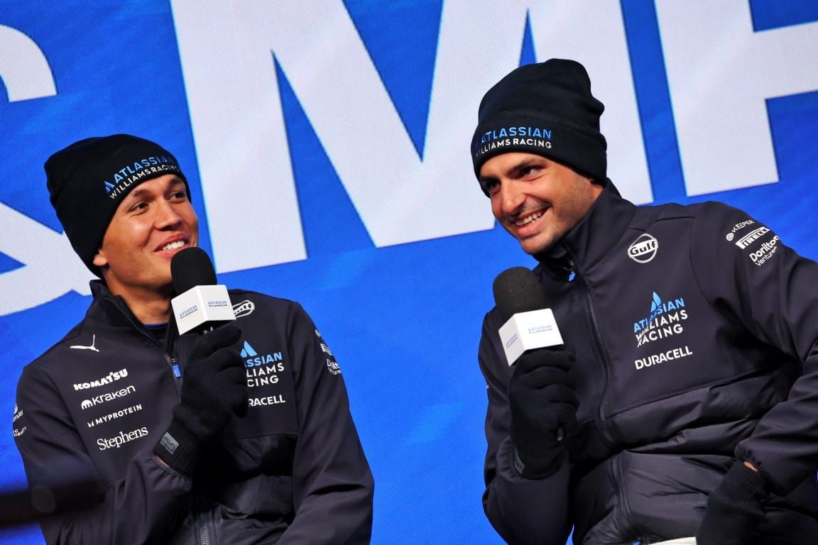 Alex Albon and Carlos Sainz, Williams, F1
