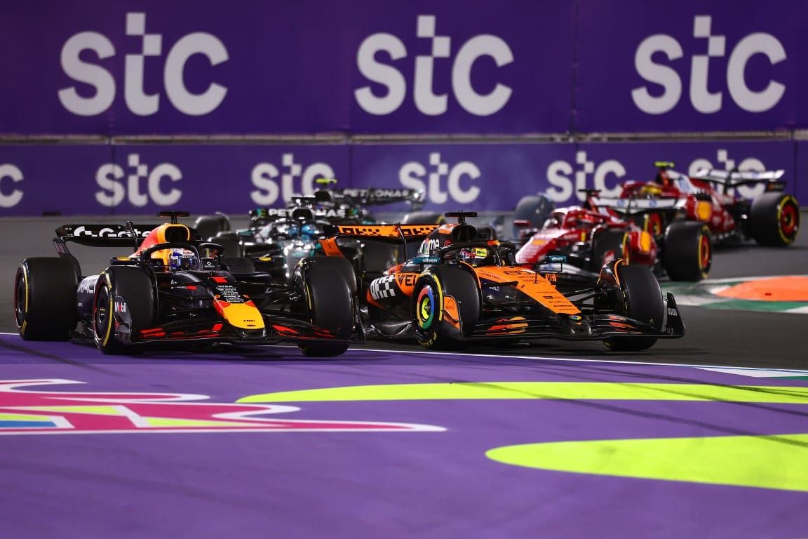 Max Verstappen and Oscar Piastri, Saudi Arabian GP, F1