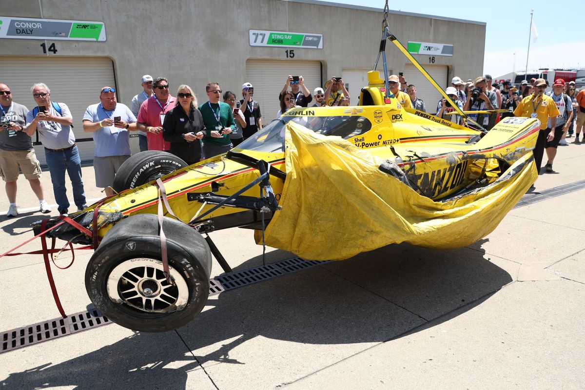 McLaughlin out of Indy 500 qualifying after huge crash