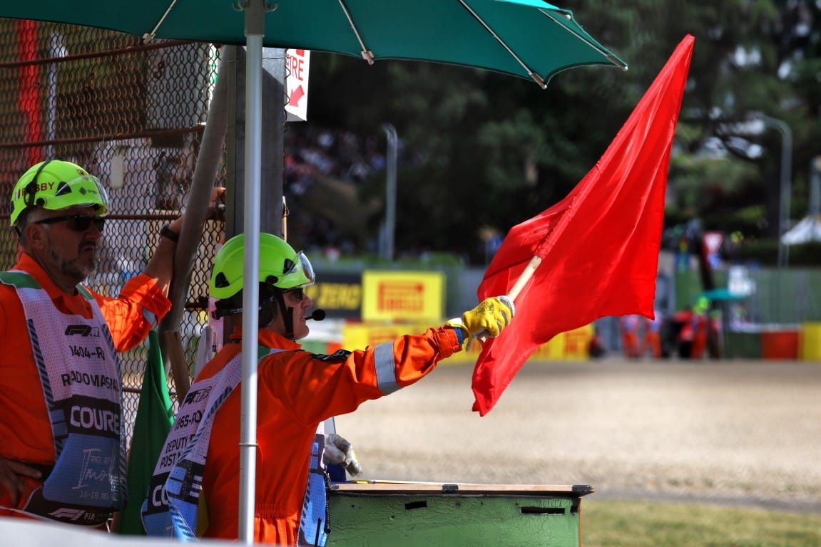 Imola F1 qualifying red flag