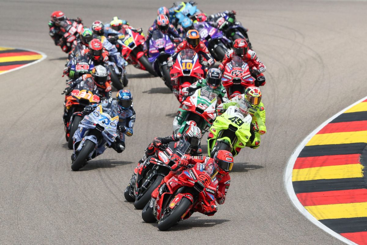 Just 10 riders finish in Marquez-dominated German GP