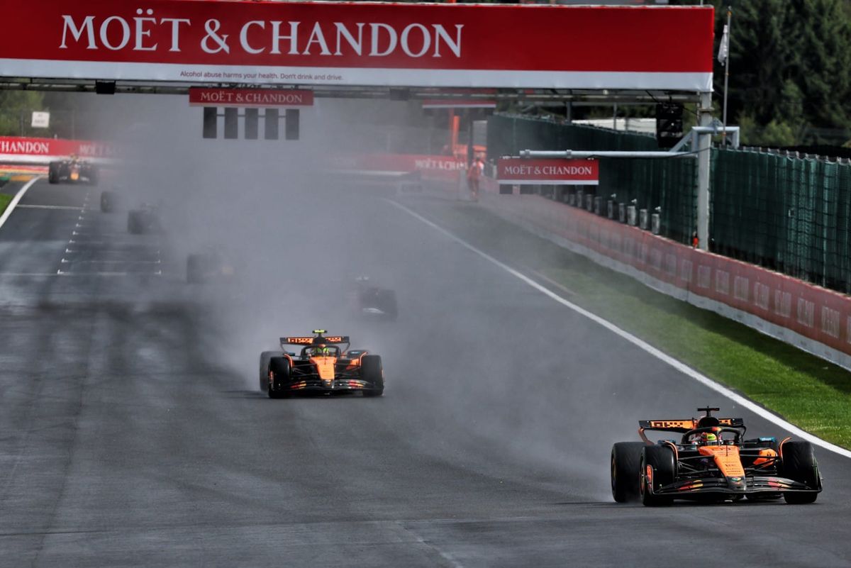 Oscar Piastri and Lando Norris, McLaren, F1