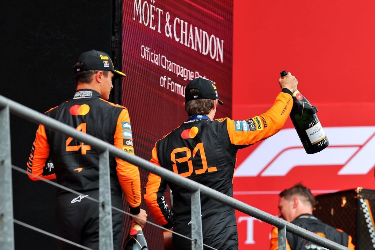 Lando Norris and Oscar Piastri, McLaren, F1