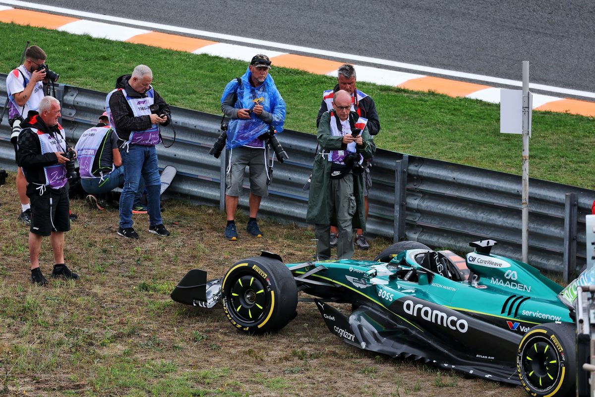 What happened in second Dutch GP F1 practice session