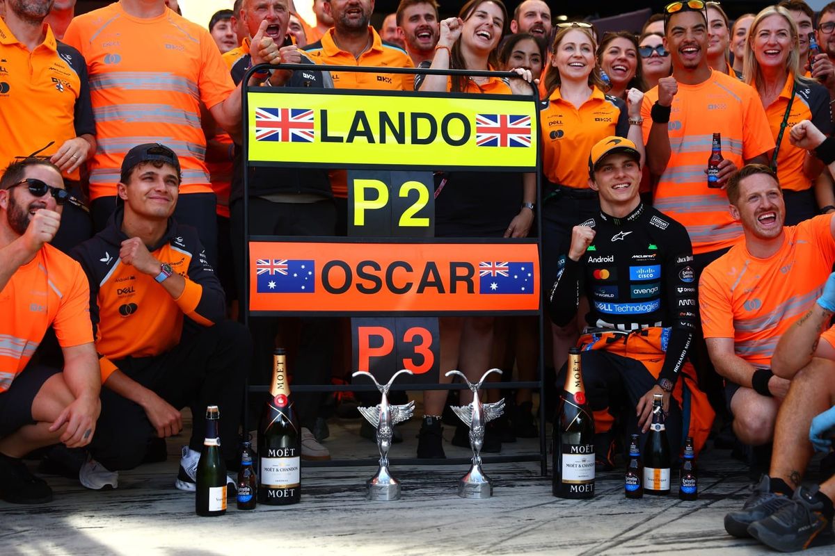 Lando Norris and Oscar Piastri, McLaren, F1