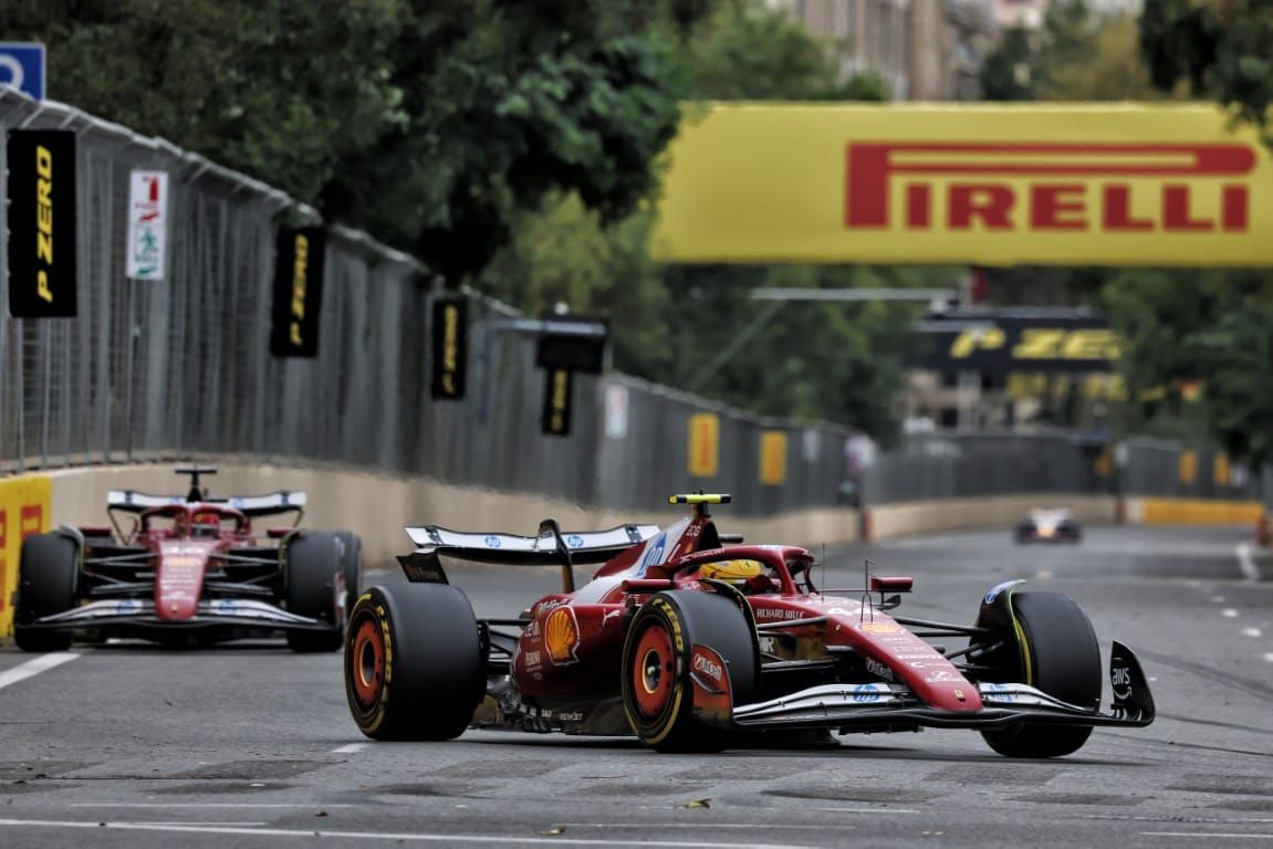 Lewis Hamilton and Charles Leclerc, Ferrari, F1