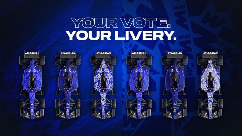 Williams to let fans decide F1 livery for 2026 car's debut