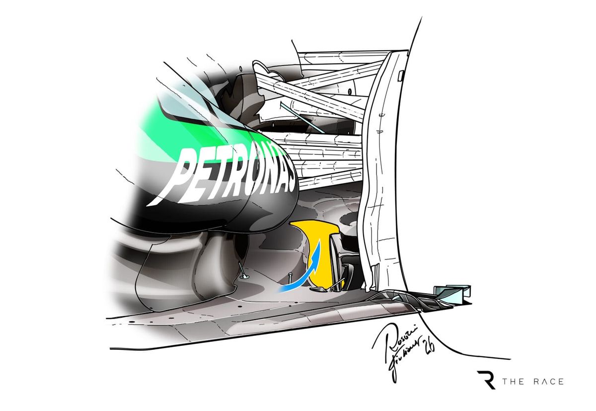 Mercedes F1 2026 diffuser design