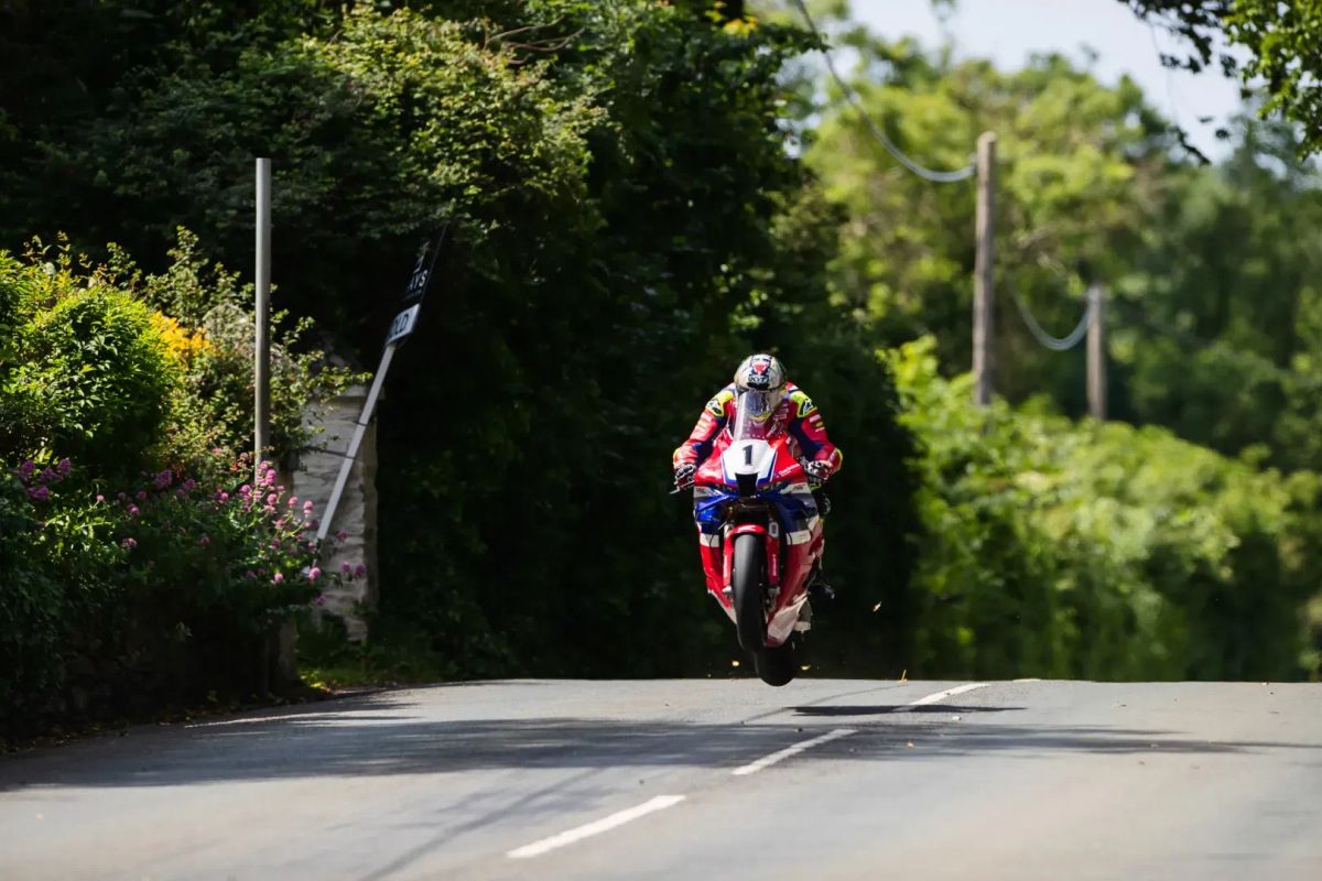 John McGuinness during last year's Superbike T