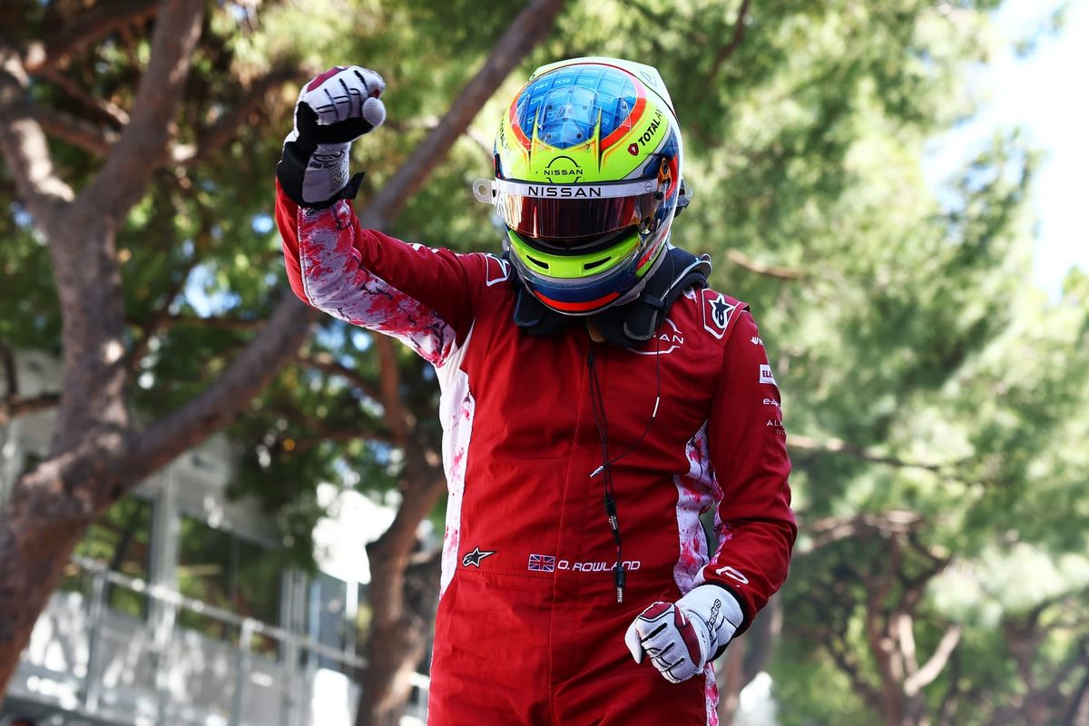 Rowland takes first win of title defence in wild Monaco race