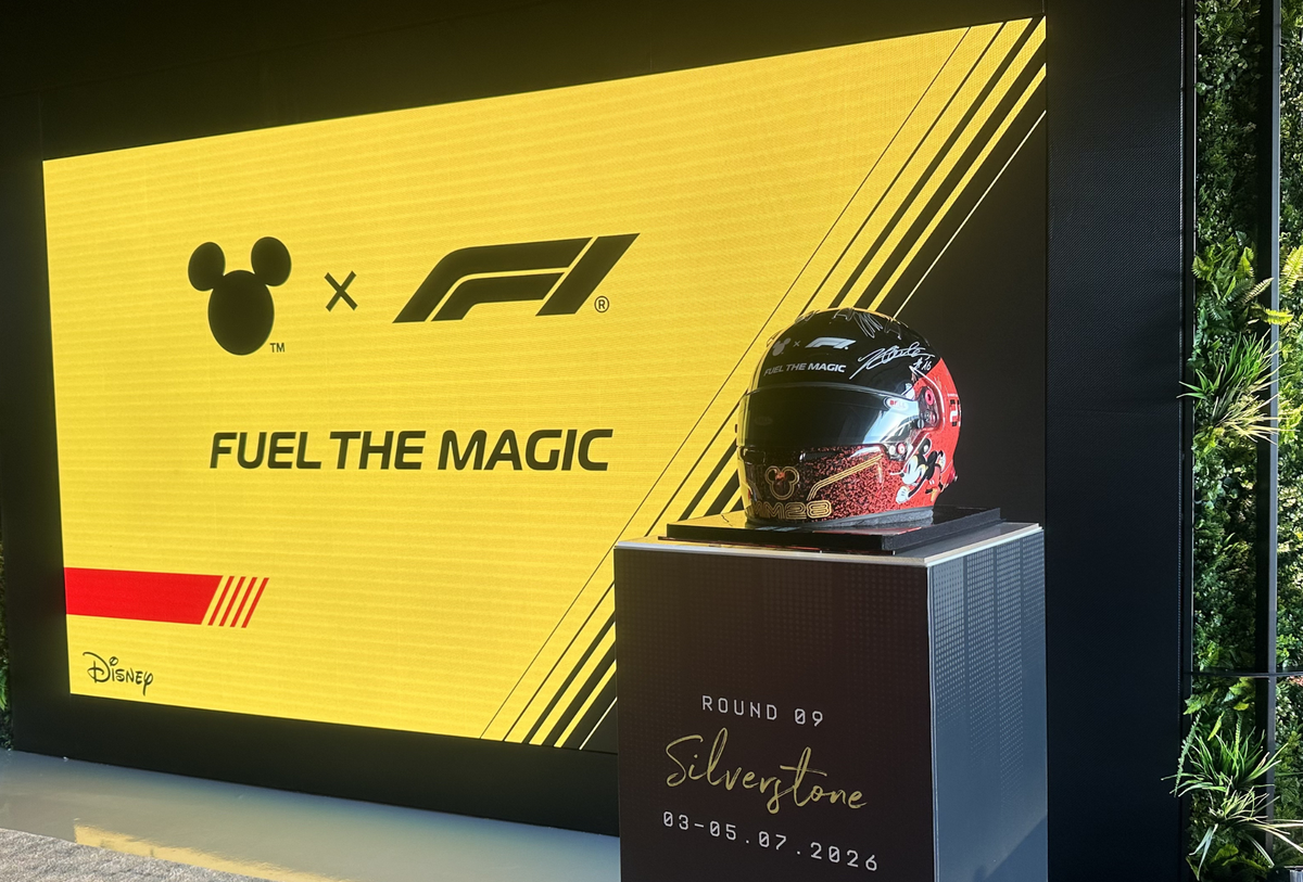 Disney‑themed F1 helmet to be auctioned for Make‑A‑Wish