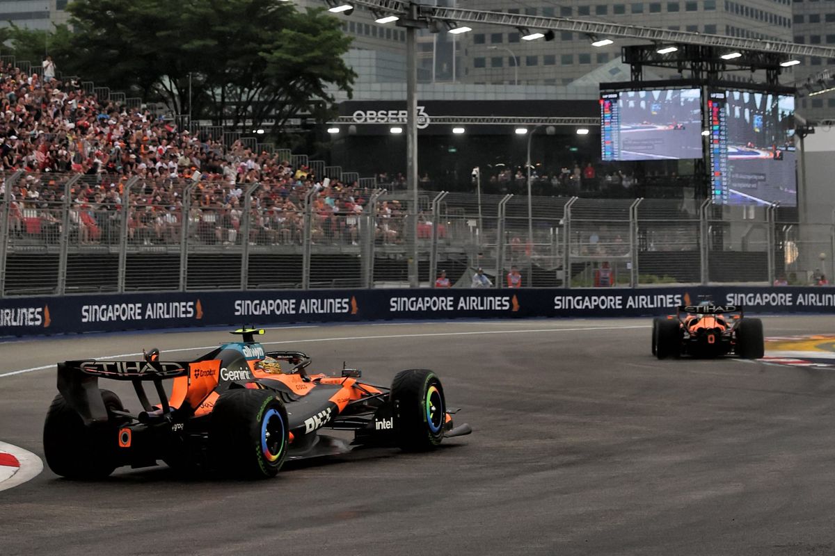McLaren decide di non punire Norris per l'incidente con Piastri nello sprint di Singapore
