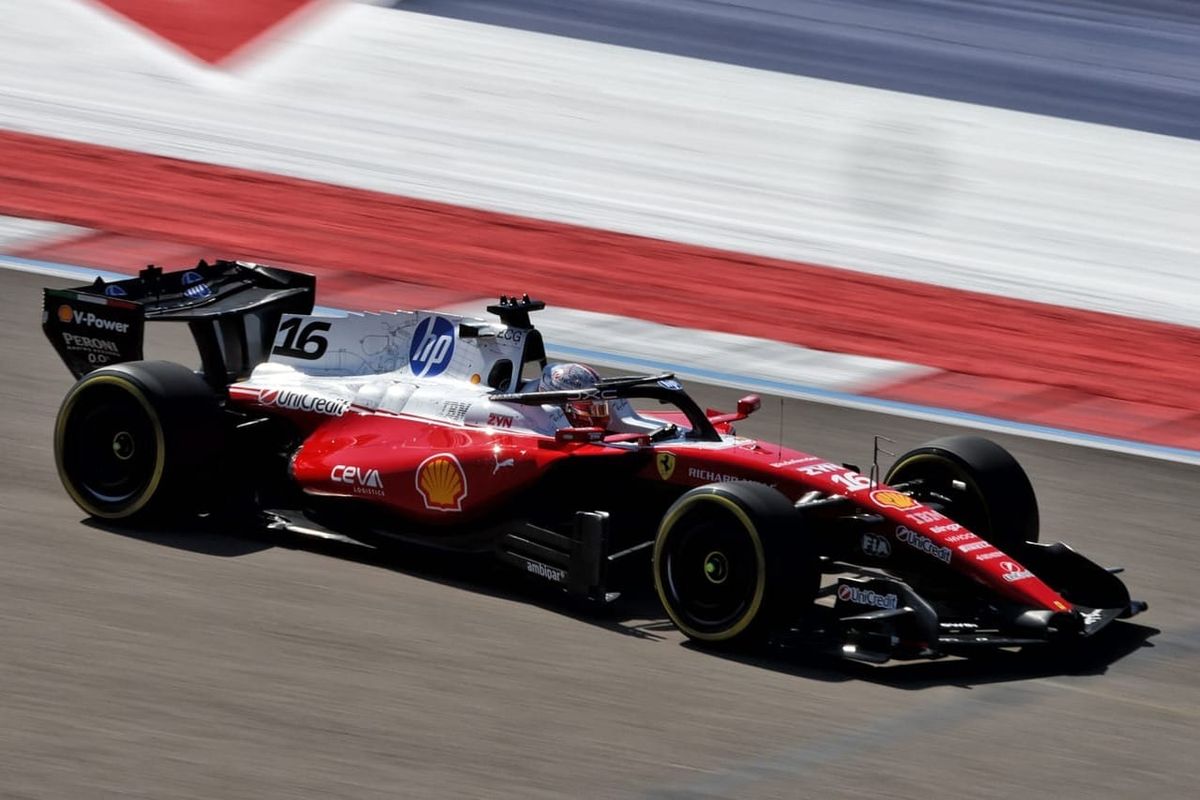 Charles Leclerc Tops FP1 at United States Grand Prix