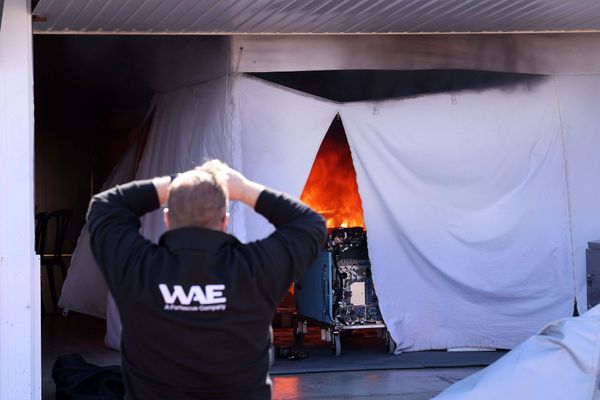 Fire ends first day of 2024 Formula E pre-season testing early