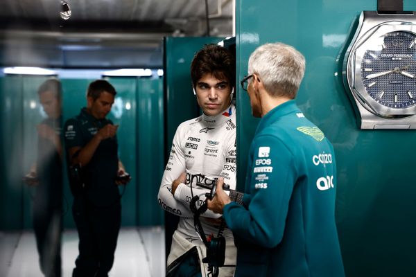 Lance Stroll and Mike Krack, Aston Martin, F1