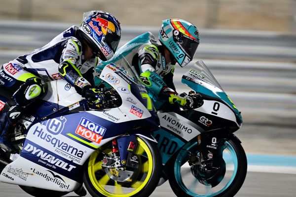 Ayumu Sasaki and Jaume Masia, Moto3, Qatar